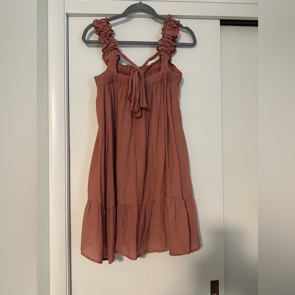 Dust Rose Ruffle Dress